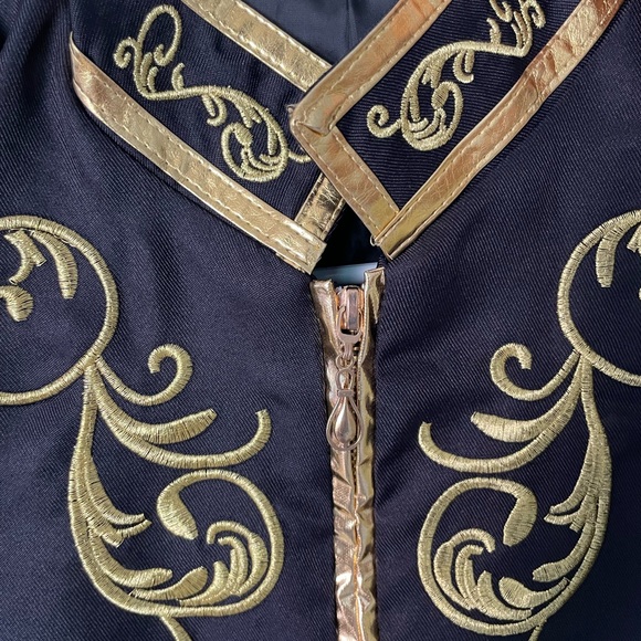 Unisex Military Blazers Prince Coats Drummer Parade Punk Officer Jacket, medium - Picture 4 of 10